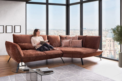 Apex Plus von Poco - Sofaecke rechts kupfer