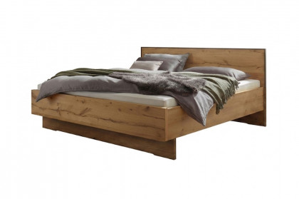 Cremona von Wiemann - Bett mit Quersockel & Furnier-Absetzung