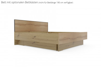 Cremona von Wiemann - Bett mit Quersockel & Furnier-Absetzung