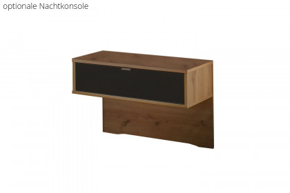 Cremona von Wiemann - Bett mit Quersockel & Furnier-Absetzung