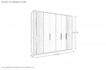 Cremona von Wiemann - Schlafzimmer Glas champagner - Kernholz furniert
