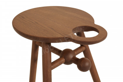 Bottle Stool von Pode - Beistelltisch Eiche in Aragon gebeizt
