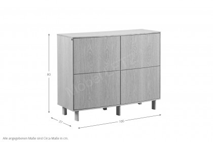 #412 Sideboard von Skovby - Esszimmerkommode in Eiche mokka