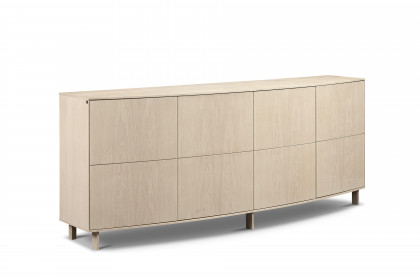 #414 Sideboard von Skovby - Sideboard aus Echtholzfurnier, weiß geölt