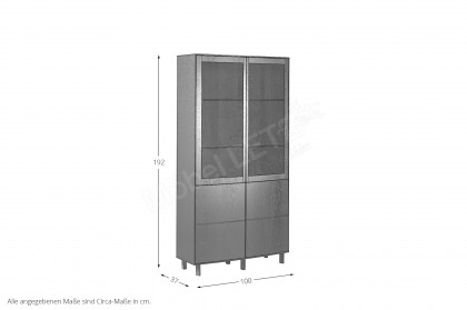 #410 Display Cabinet von Skovby - Vitrine mit LED-Beleuchtung