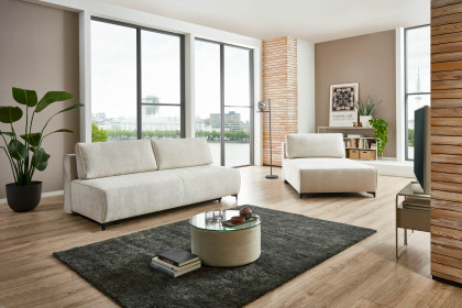 Kingston von Nehl - Schlaf-Ecksofa mit Longchair natur