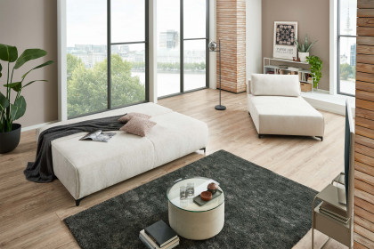 Kingston von Nehl - Schlaf-Ecksofa mit Longchair natur