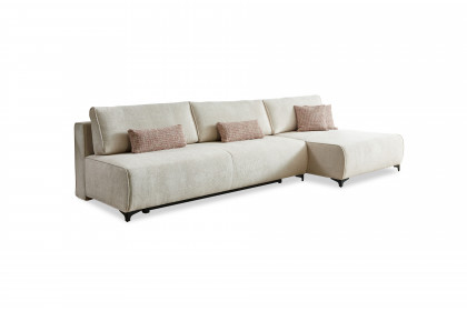 Kingston von Nehl - Schlaf-Ecksofa mit Longchair natur