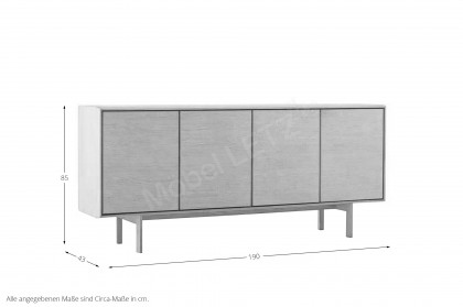 #544 Sideboard von Skovby - Sideboard ca. 190 cm