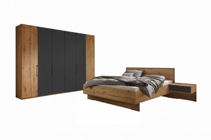 Cremona von Wiemann - Falttürenschrank, Bett mit Quersockel & 2 Nachttische