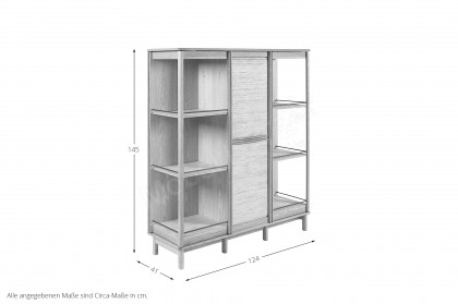 #546 Cabinet von Skovby - Highboard mit LED-Beleuchtung