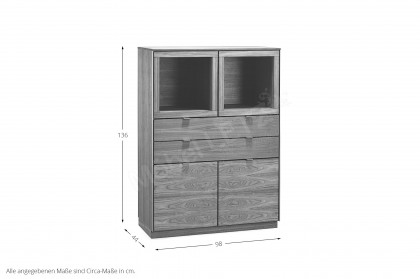 #923 Cabinet von Skovby - Highboard ca. 136 cm hoch