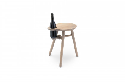 Bottle Stool von Pode - Beistelltisch Eiche bright white