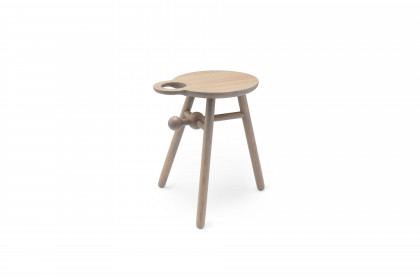 Bottle Stool von Pode - Beistelltisch Eiche bright white