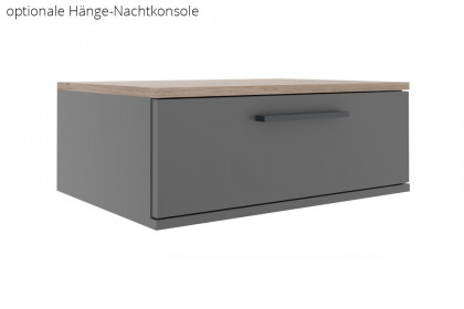 Cuneo-sleeping von Disselkamp - Bett 140x200 cm Balkeneiche - basalt