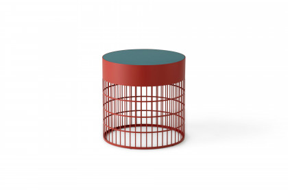 Mesh von Pode - Beistelltisch in Teal/ Brick