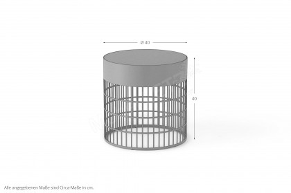 Mesh von Pode - Beistelltisch in Teal/ Brick