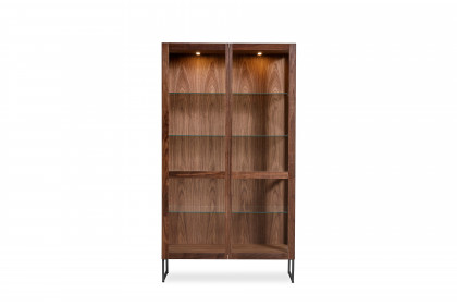 #452 Display Cabinet von Skovby - Esszimmervitrine Nussbaum natur geölt