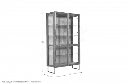 #452 Display Cabinet von Skovby - Esszimmervitrine Nussbaum natur geölt
