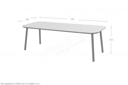 Mivo aus der SCHÖNER WOHNEN-Kollektion - Gartentisch in Grau