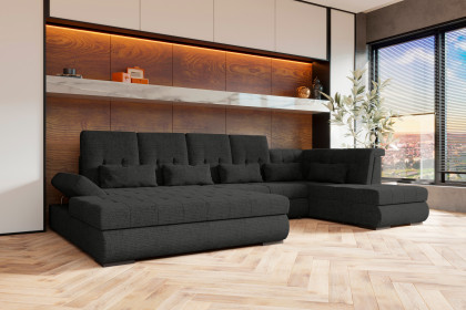 PG-LE-05 von BASTI dein Sofa - XXL-Sofa rechts graphite