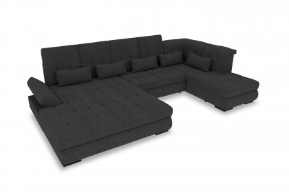 PG-LE-05 von BASTI dein Sofa - XXL-Sofa rechts graphite
