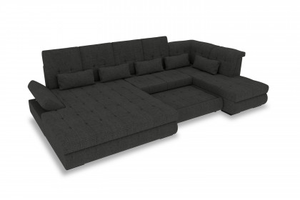 PG-LE-05 von BASTI dein Sofa - XXL-Sofa rechts graphite