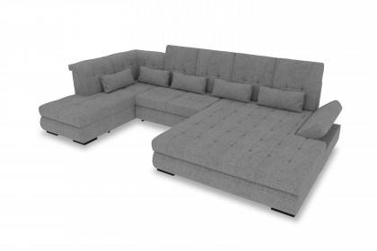 PG-LE-05 von BASTI dein Sofa - Polstersofa Variante links silver