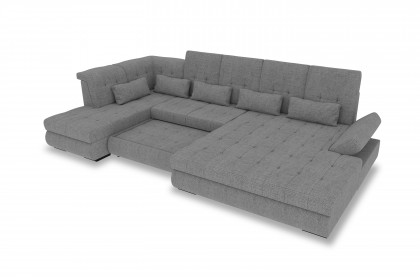 PG-LE-05 von BASTI dein Sofa - Polstersofa Variante links silver