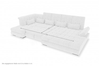 PG-LE-05 von BASTI dein Sofa - Polstersofa Variante links silver