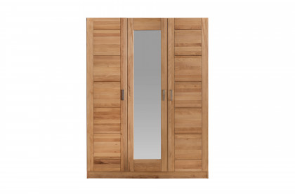 Tollow von Elfo Möbel - 3-türiger Schrank mit Spiegel ca. 152 cm breit Kernbuche