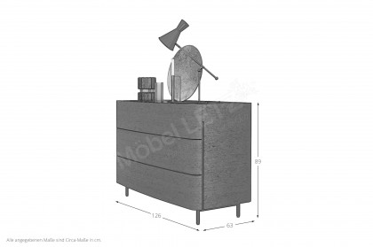 Oliver von Morassutti - Kommode Eiche-Furnier Rovere moka