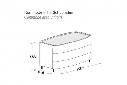 Oliver von Morassutti - Kommode Eiche-Furnier Rovere moka
