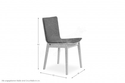 #807 Dining Chair von Skovby - Esszimmerstuhl mit Wollfilzbezug