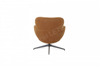 Bibo von Pode - Sessel mit Hocker concrete-cinnamon