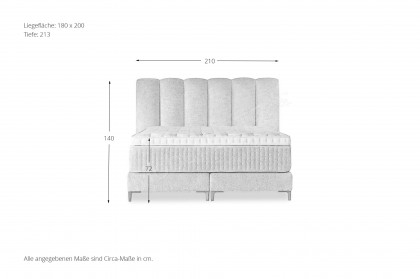 Ibiza von Serta - Boxspringbett in Pearl
