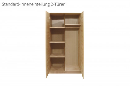Tollow von Elfo Möbel - Schrank schmal Korpus/ Front Kernbuche massiv geölt