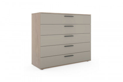 Cuneo-sleeping von Disselkamp - Kommode Eiche-Furnier - Lack taupe