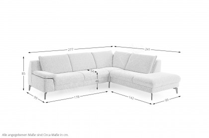 HU-PC23006 von Hukla - Sofagarnitur rechts ecru