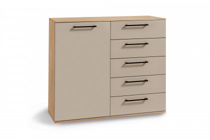 Cuneo-sleeping von Disselkamp - Kombikommode Balkeneiche - taupe