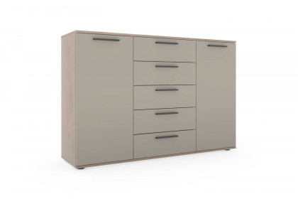 Cuneo-sleeping von Disselkamp - Sideboard Balkeneiche - Lack taupe