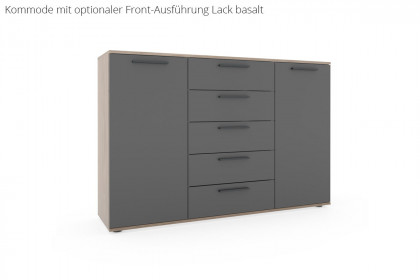Cuneo-sleeping von Disselkamp - Sideboard Balkeneiche - Lack taupe