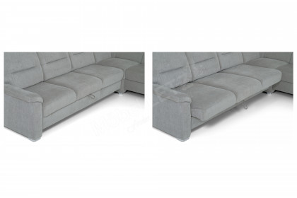 PP-HS10002 von Polipol - Ecksofa platin 2. Wahl