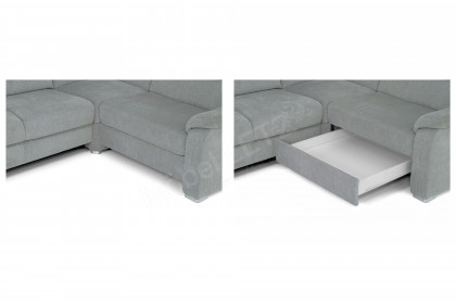 PP-HS10002 von Polipol - Ecksofa platin 2. Wahl