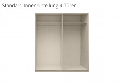 Tom von Elfo Möbel - Schrank ca. 200 cm kaschmir mit 2 massiven Eichenholztüren