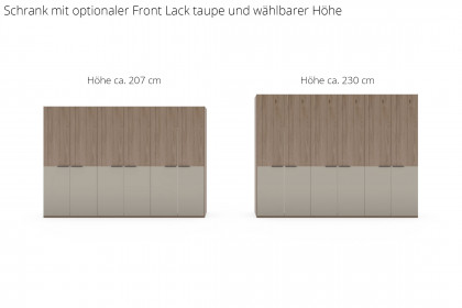 Cuneo-sleeping von Disselkamp - Kleiderschrank Basaltlack - Balkeneiche