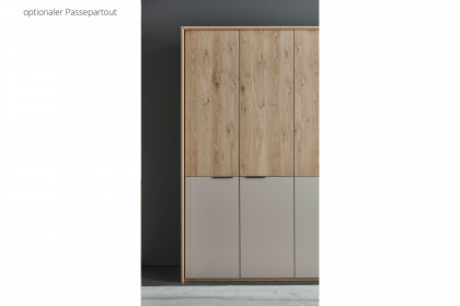 Cuneo-sleeping von Disselkamp - Schrank Lack taupe - Eiche-Furnier