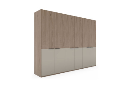 Cuneo-sleeping von Disselkamp - Schrank Lack taupe - Eiche-Furnier