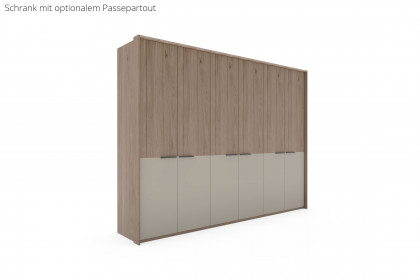 Cuneo-sleeping von Disselkamp - Schrank Lack taupe - Eiche-Furnier