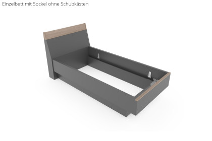 Cuneo-sleeping von Disselkamp - Sockelbett Balkeneiche - basalt